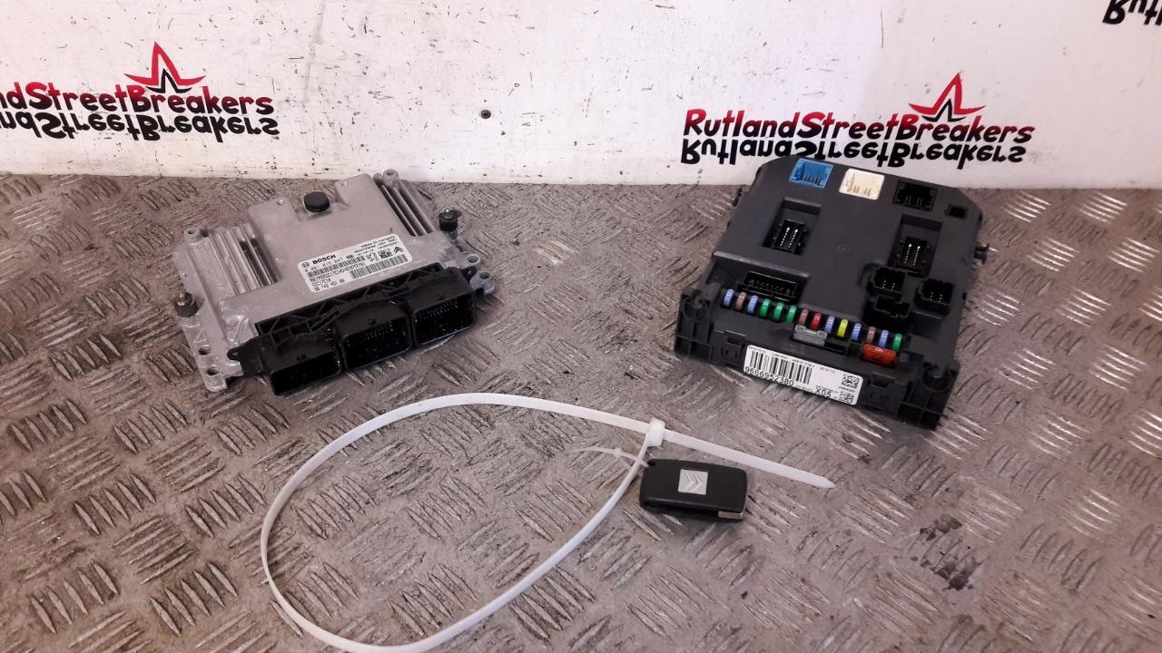 CITROEN-C3-PICASSO-16-DIESEL-9HP-ECU-KIT-KEY-0281015847-9666952380-134499546196 CITROEN C3 PICASSO 1.6 DIESEL 9HP ECU KIT & KEY 0281015847 / 9666952380 - Image 1