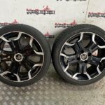CITROEN DS3 SINGLE BELLONE  ALLOY BLACK - SILVER DIAMOND CUT 205 45 17