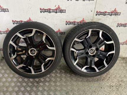 CITROEN DS3 SINGLE BELLONE  ALLOY BLACK - SILVER DIAMOND CUT 205 45 17