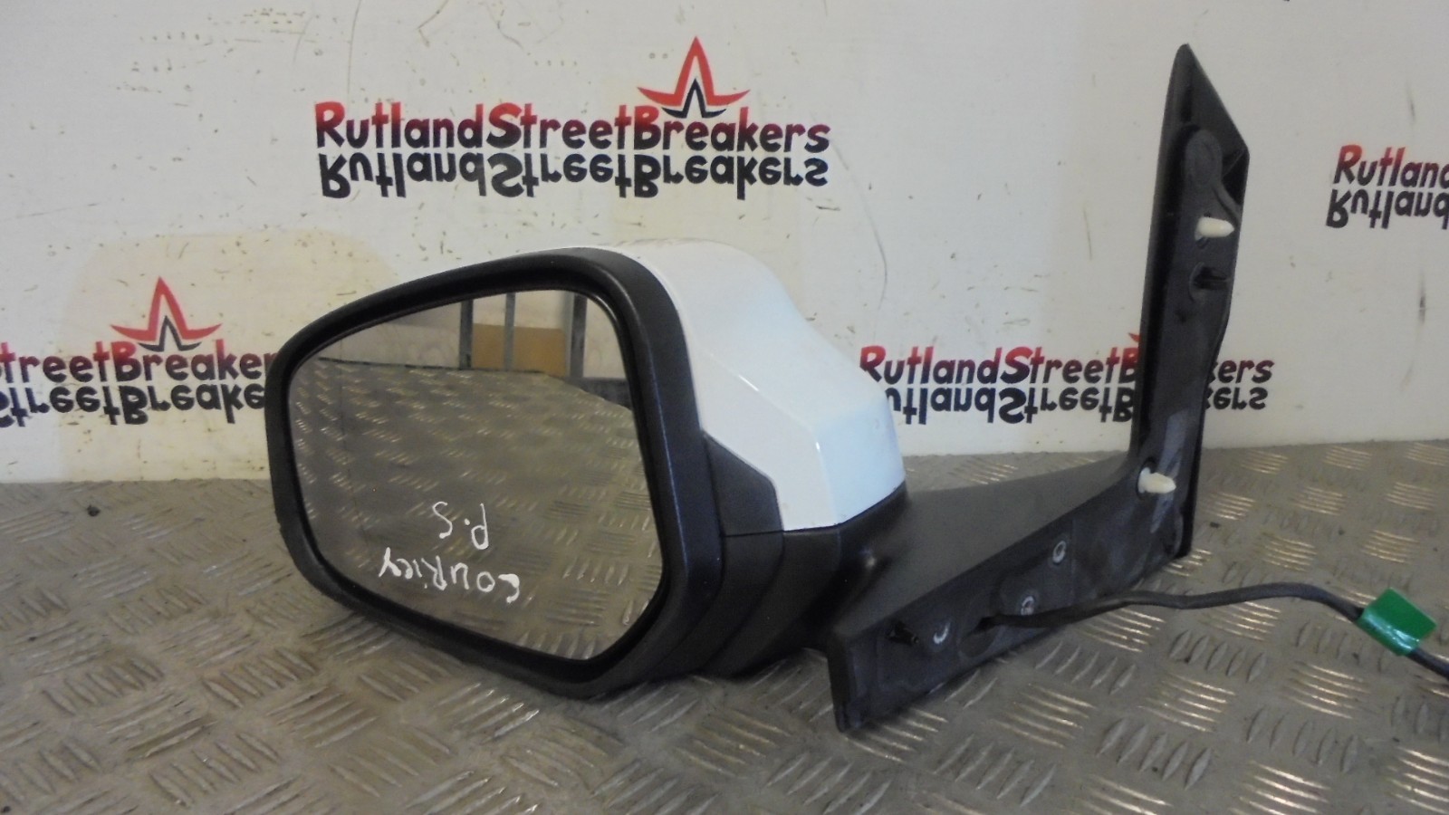 FORD-TRANSIT-COURIER-DOOR-MIRROR-PASSENGER-SIDE-WHITE-0411052-2014-TO-2023-136282263856 FORD TRANSIT COURIER DOOR MIRROR PASSENGER SIDE WHITE 0411052 2014 TO 2023 - Image 1