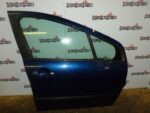 PEUGEOT 308 DRIVER SIDE FRONT DOOR BLUE KPL  2008 2009 2010 2011 2012  2013