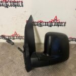 PEUGEOT BIPPER PASSENGER WING MIRROR IN BLACK MANUAL 2008 TO 2016