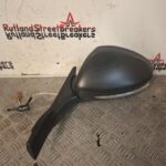 Peugeot 208 2012-2018 Passenger Side Manual Wing Mirror Black