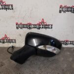 RENAULT CLIO MK4 PASSENGER SIDE WING MIRROR ELECTRIC IN BLACK 2013 TO 2016