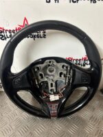 RENAULT CLIO MK4 STEERING WHEEL IN BLACK / CHROME 2013 TO 2017 9851054553R