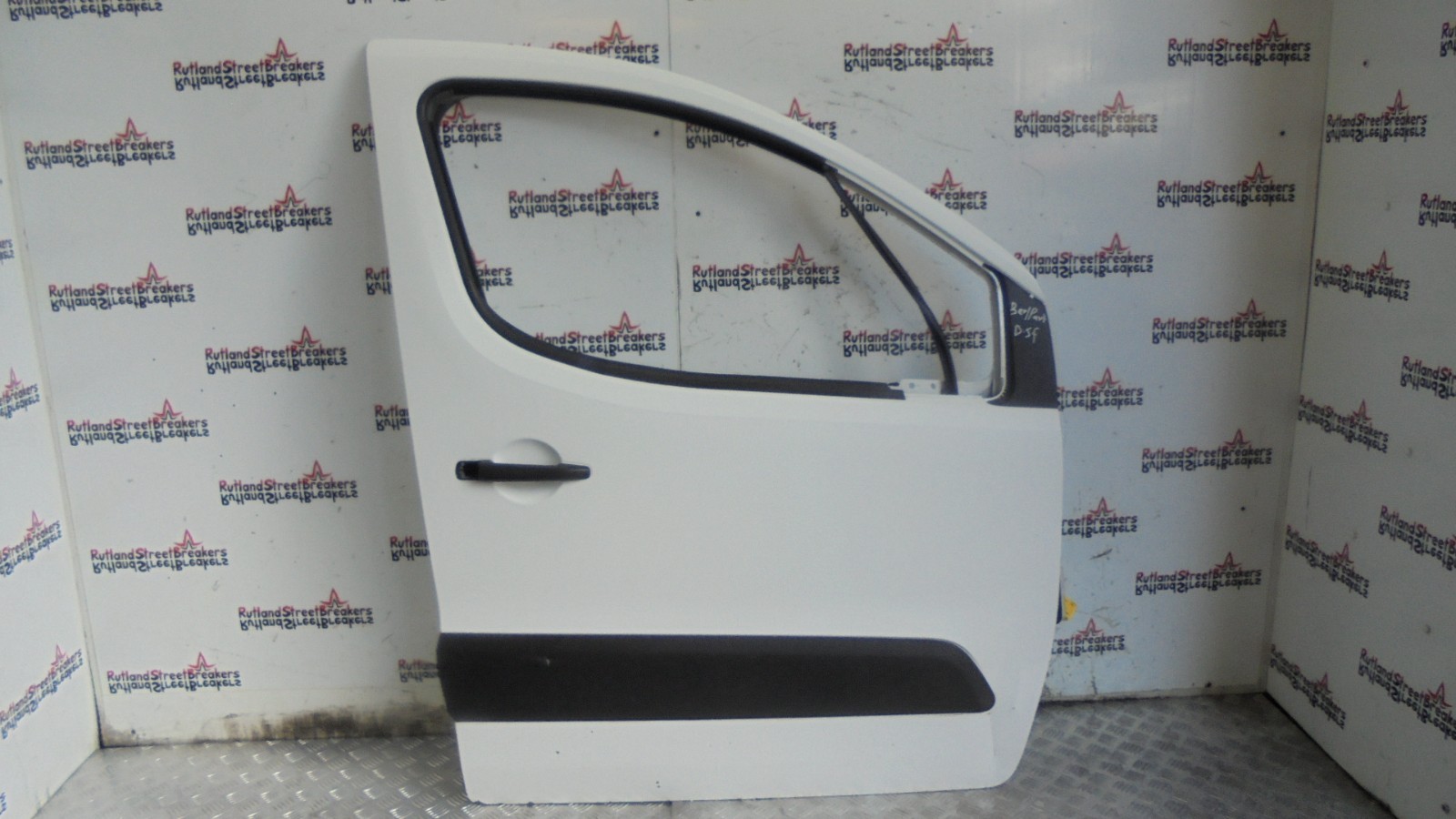 CITROEN-BERLINGO-PEUGEOT-PARTNER-DRIVER-SIDE-FRONT-DOOR-WHITE-EWP-2009-2018-146716353887 CITROEN BERLINGO PEUGEOT PARTNER DRIVER SIDE FRONT DOOR WHITE EWP 2009 - 2018 - Image 1