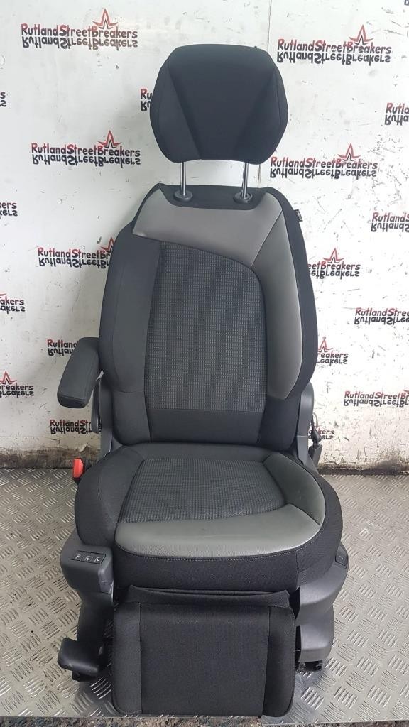 CITROEN-C4-GRAND-PICASSO-SEAT-PASSENGER-SIDE-REAR-THIRD-ROW-BLACK-GREY-146994413967 CITROEN C4 GRAND PICASSO SEAT PASSENGER SIDE REAR THIRD ROW BLACK / GREY - Image 1