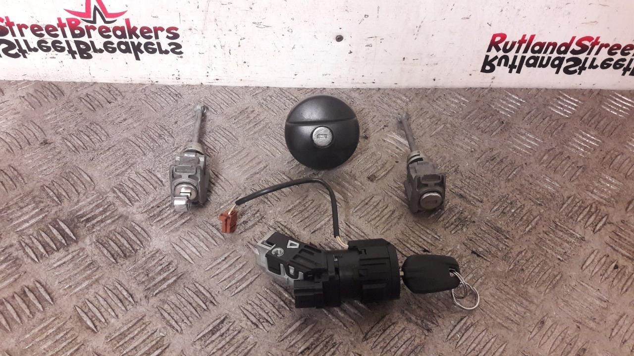 PEUGEOT-2008-LOCK-SET-DOOR-LOCKS-KEY-IGNITION-BARREL-2013-TO-2019-146500070017 PEUGEOT 2008 LOCK SET DOOR LOCKS / KEY / IGNITION BARREL 2013 TO 2019 - Image 1