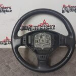 PEUGEOT 3008 STEERING WHEEL BLACK LEATHER 2009 TO 2016 96866138ZE