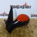 PEUGEOT 206 / SW PASSENGER SIDE NEARSIDE MANUAL WING MIRROR RED KKN 1998 - 2006