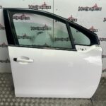 PEUGEOT 208 DRIVER SIDE FRONT DOOR IN BANQUISE WHITE EWP 2012 TO 2018
