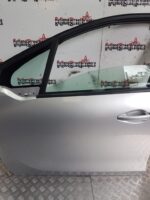 PEUGEOT 208 PASSENGER SIDE FRONT DOOR IN ALUMINIUM SILVER EZR 2012 TO 2018