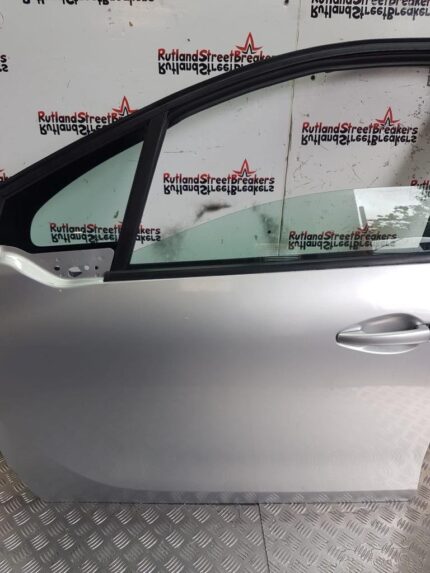 PEUGEOT 208 PASSENGER SIDE FRONT DOOR IN ALUMINIUM SILVER EZR 2012 TO 2018