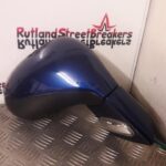 PEUGEOT 308 DRIVER SIDE WING MIRROR IN MONTEBELLO BLUE KPL 2008 TO 2013