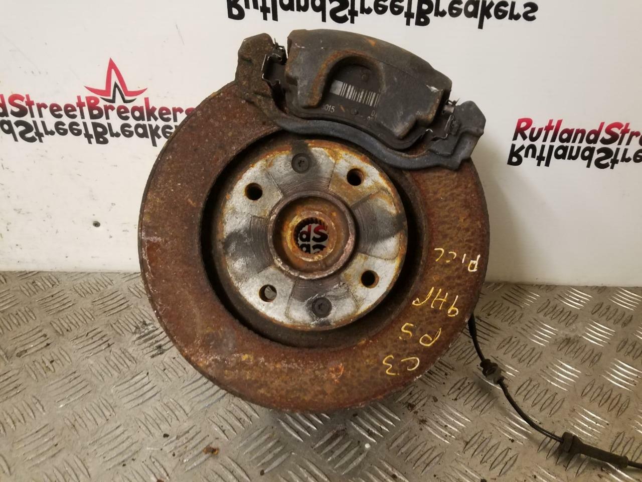 CITROEN-C3-PICASSO-16-DIESEL-9HP-PASSENGER-FRONT-HUBDISKCALIPER-2009-TO-2016-144420227219 CITROEN C3 PICASSO 1.6 DIESEL 9HP PASSENGER FRONT HUB/DISK/CALIPER 2009 TO 2016 - Image 1