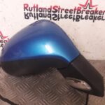 PEUGEOT 207 DRIVER SIDE WING MIRROR IN RECIFE BLUE KMF 2007 TO 2013