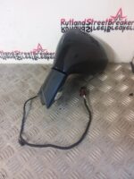 PEUGEOT 207 PASSENGER WING MIRROR IN OBSIDIAN BLACK EXL 2006 TO 2012