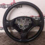 PEUGEOT 207 STEERING WHEEL IN BLACK LEATHER 2006 TO 2012 96866877