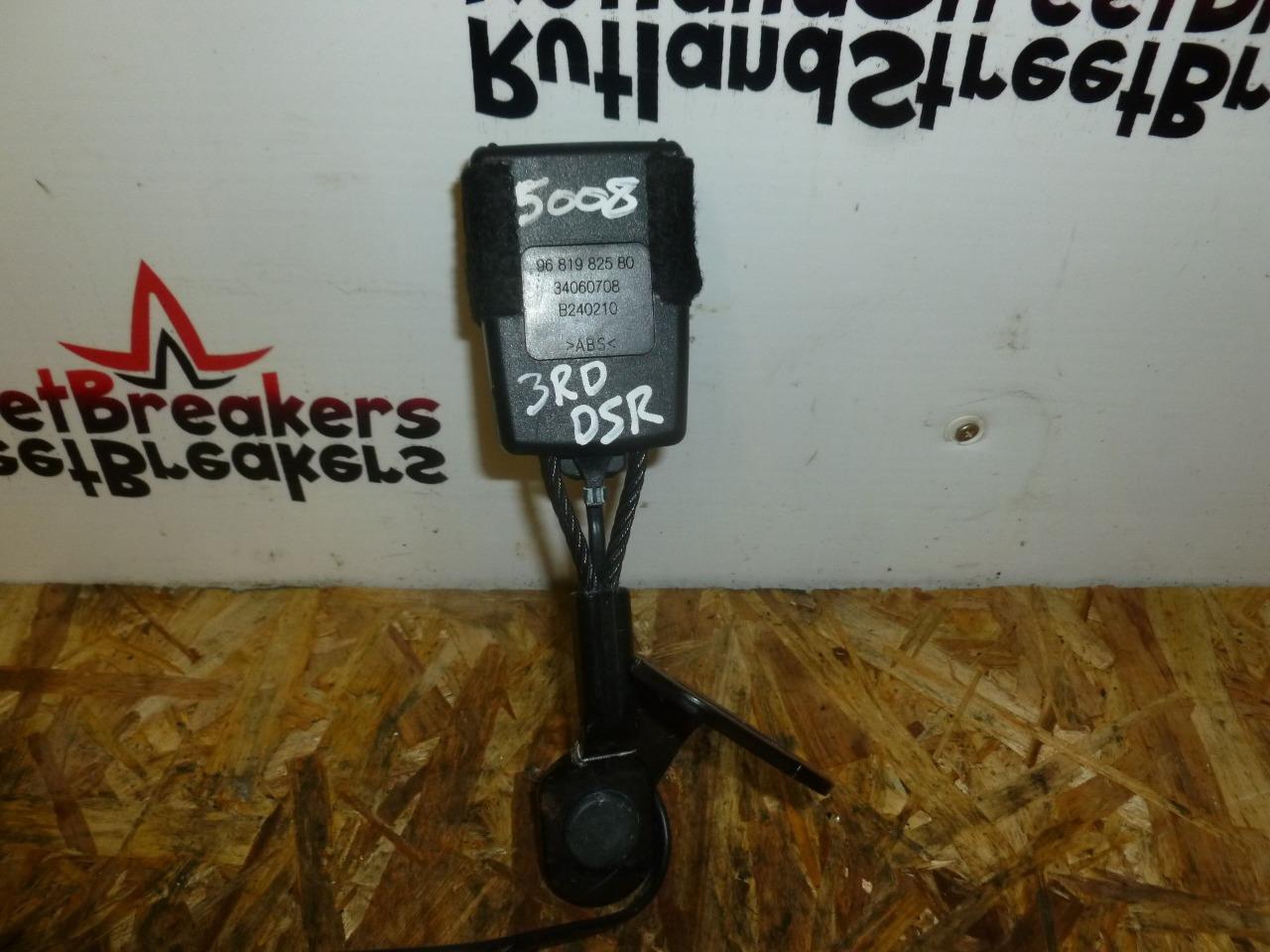 PEUGEOT-5008-3RD-THIRD-ROW-DRIVER-SIDE-REAR-SEAT-BELT-BUCKLE-2009-2016-132821608519 PEUGEOT 5008 3RD THIRD ROW DRIVER SIDE REAR SEAT BELT BUCKLE 2009 - 2016 - Image 1