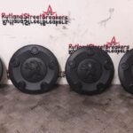 PEUGEOT EXPERT SET OF 4 GENUINE WHEEL HUB CENTRE CAPS IN BLACK 2016 / 66 TO 2022