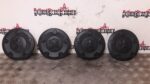 PEUGEOT EXPERT SET OF 4 GENUINE WHEEL HUB CENTRE CAPS IN BLACK 2016 / 66 TO 2022